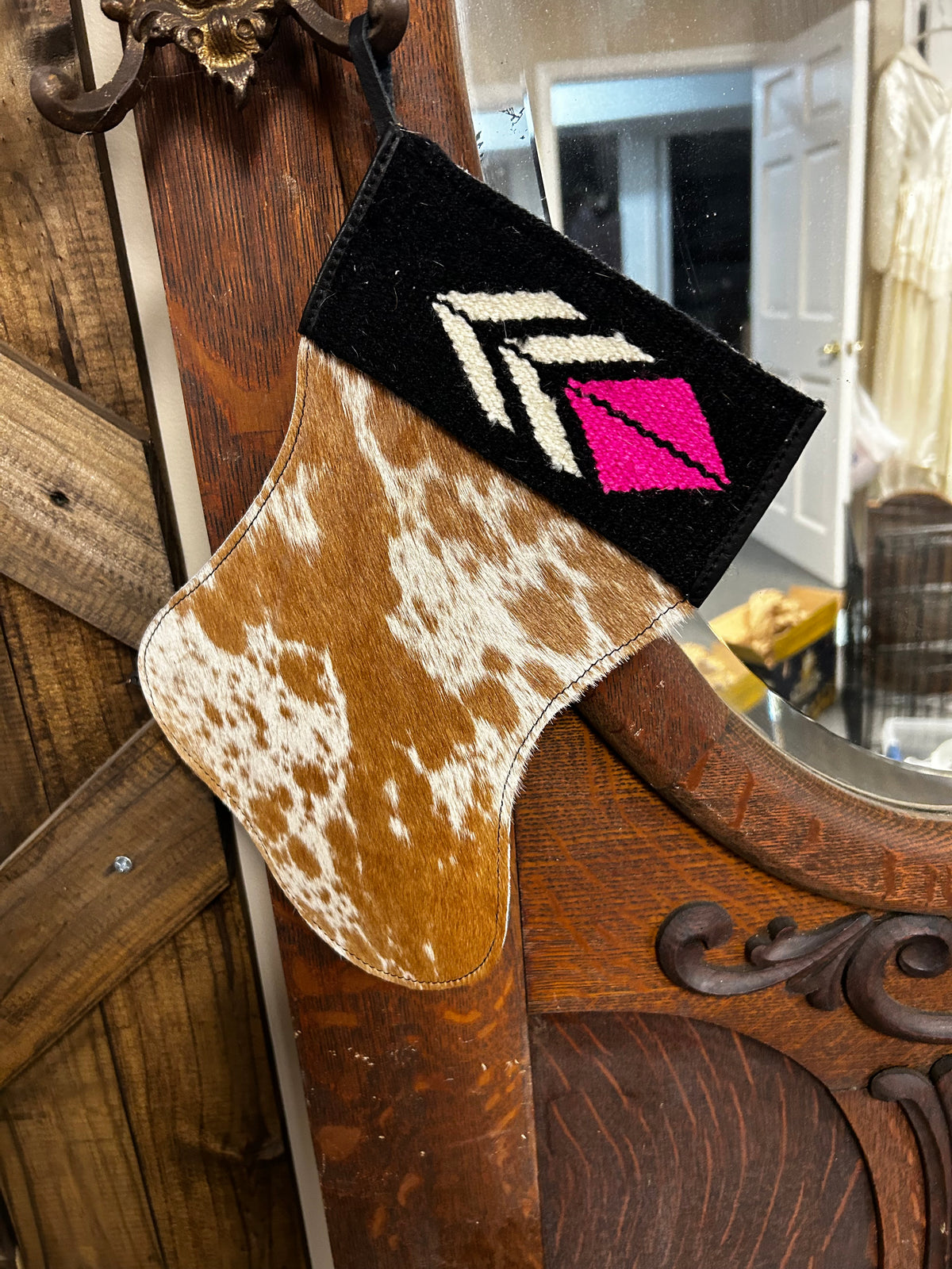 Stocking | Cow Hide| wool