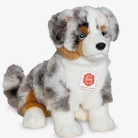 Teddy Hermann - Australian Shepherd puppy sitting 32cm - plush toy - fabric