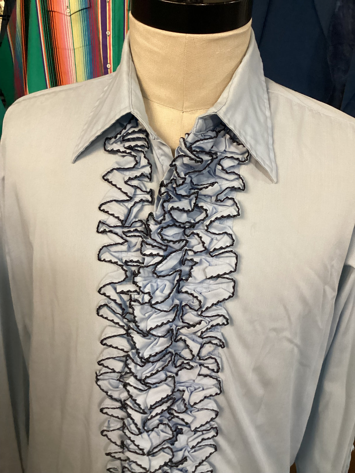 Vintage Shirt| Tuxedo | Ruffle