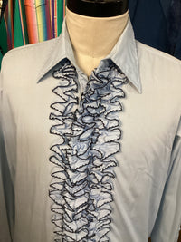 Vintage Shirt| Tuxedo | Ruffle