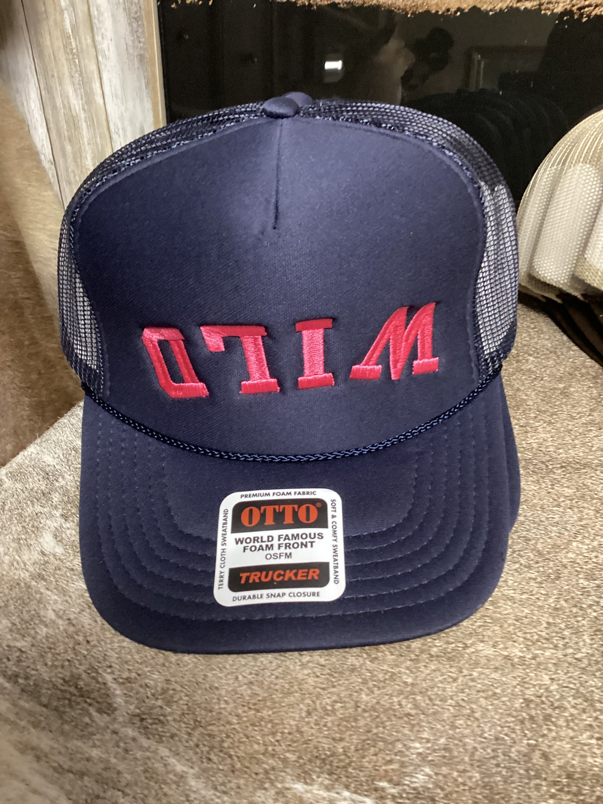 Trucker Cap| Wild | Navy| Upside Down