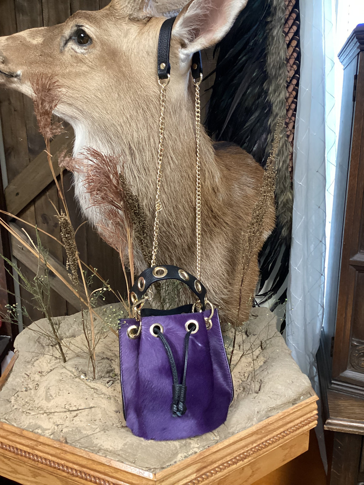 Purse| Cowhide| Bucket