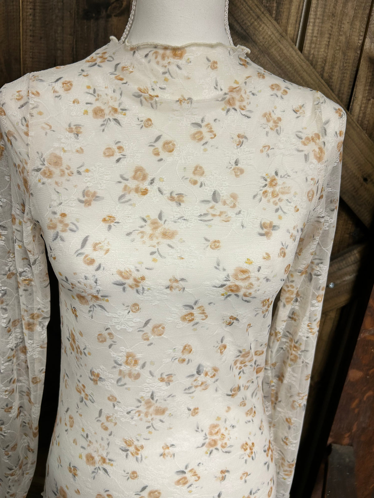 Mesh Top| Floral| Lace