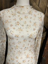Mesh Top| Floral| Lace