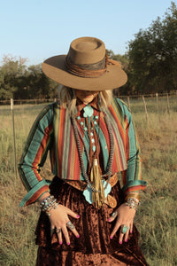 Blouse | Crop| Serape
