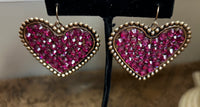 Sparkle Heart Earrings