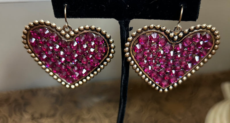 Sparkle Heart Earrings