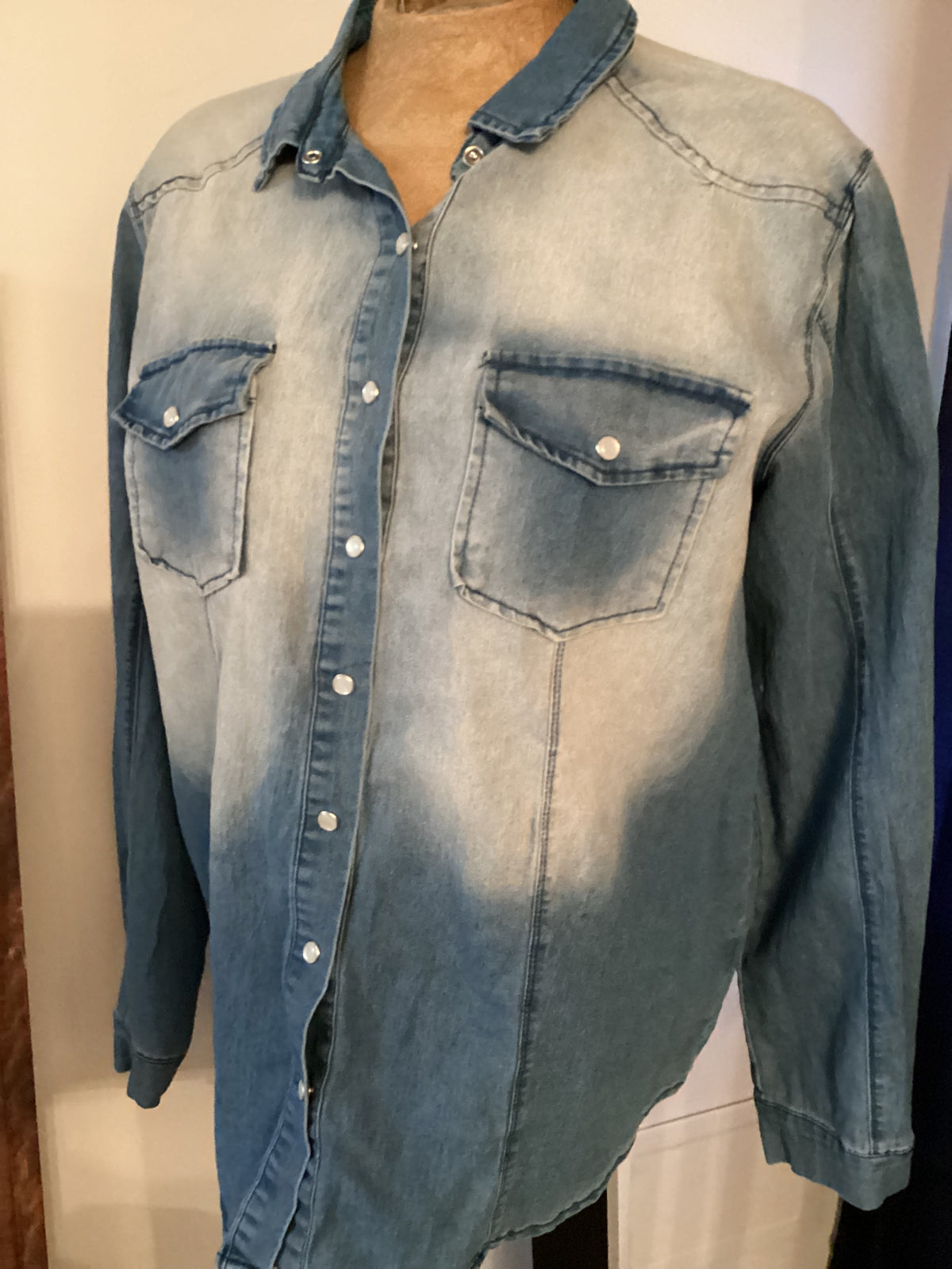 Denim Shirt | Ladies | Pearl Snap