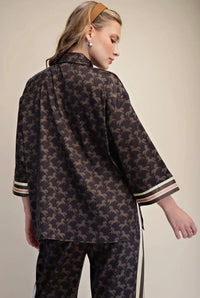 Blouse| Horse|Green |