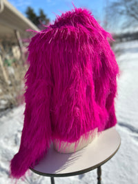 Ladies Coat| Fushia| Faux Fur