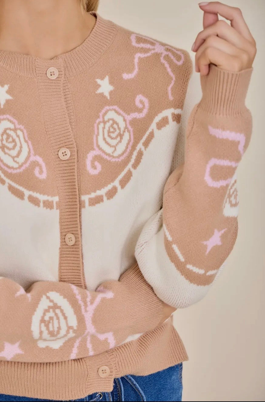 Sweater | Western | Roses & Bows