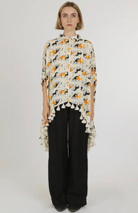 Ladies | Tunic | Blouse | Horse | Tassles | Hi-Low