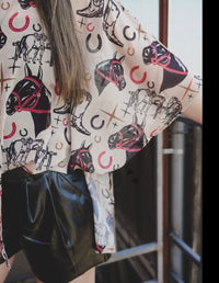 Vintage Inspired Blouse| Horse