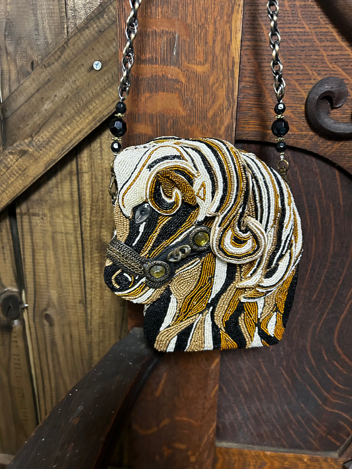 Mary Francis| Beaded Purse| Horse Head