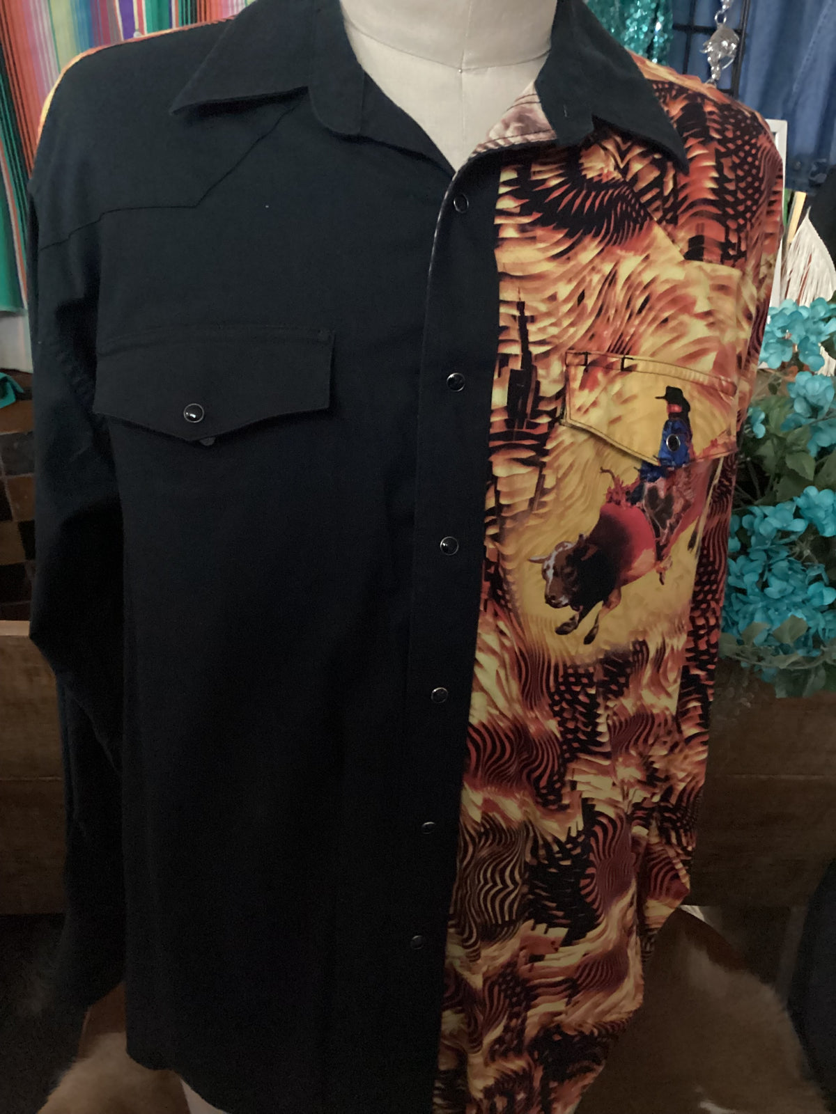 Vintage Wrangler | Flame| Bull Rider