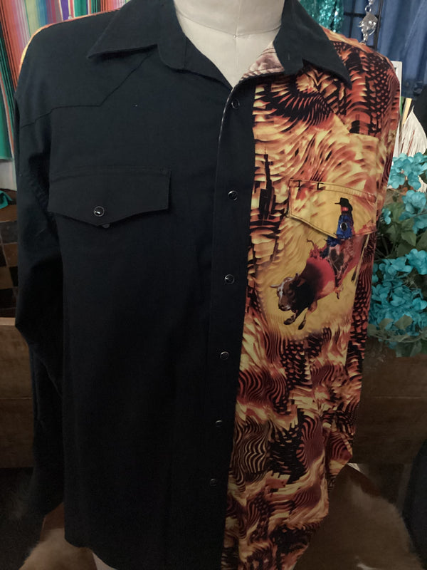 Vintage Wrangler | Flame| Bull Rider