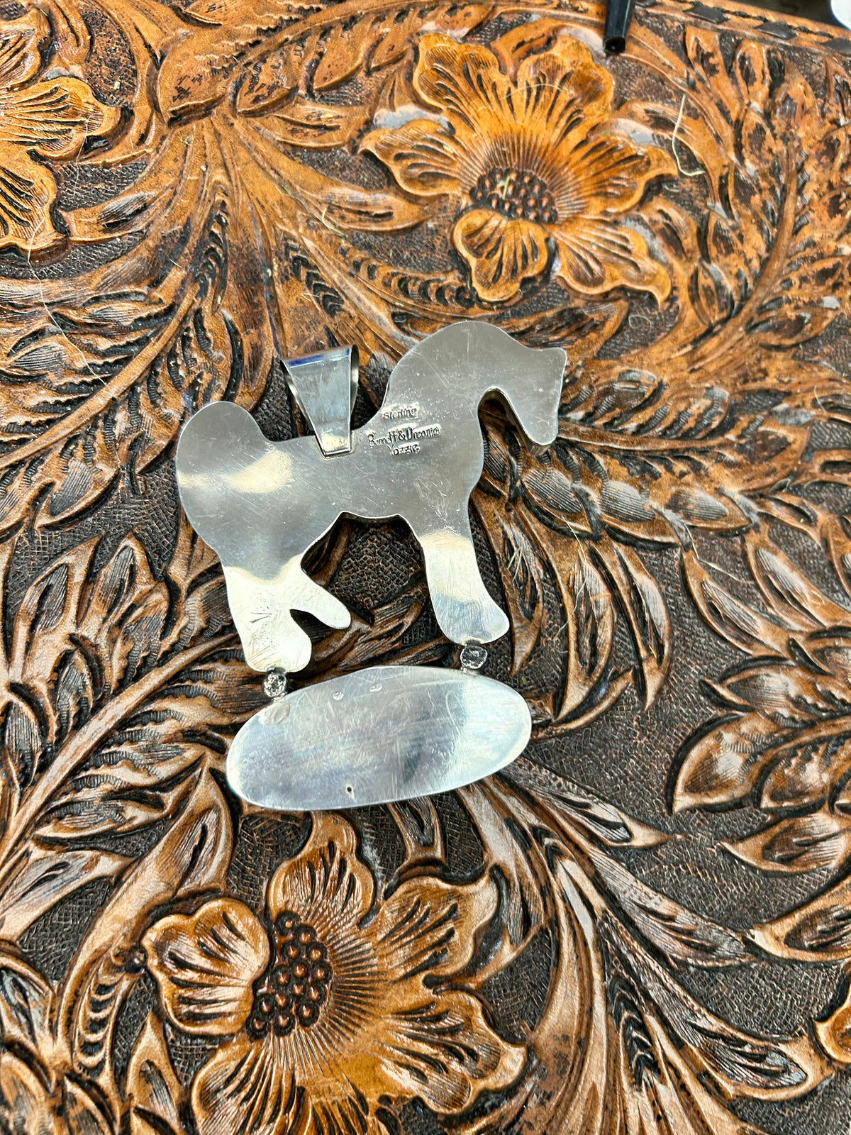 Arabian Horse Pendant | Turquoise
