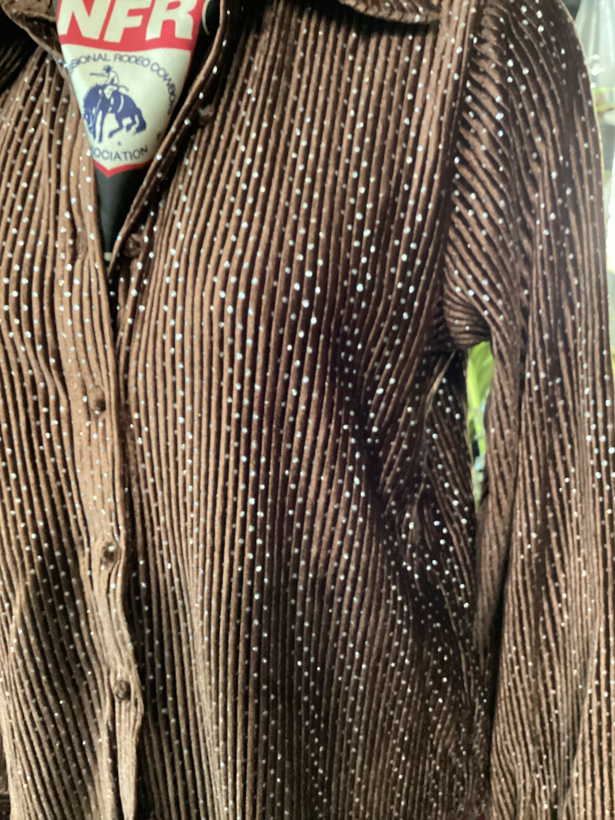 Ladies | Blouse | Button down | Glitz | Brown