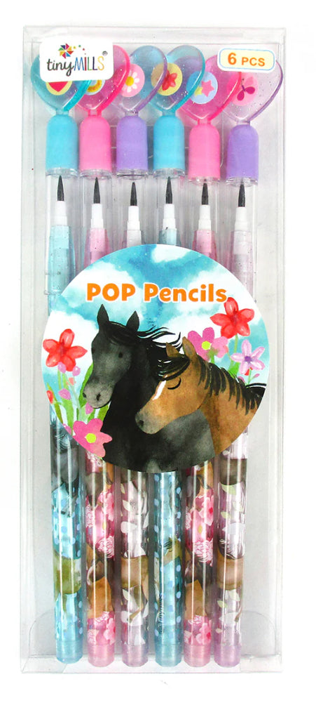 Tiny Mills | Pop Pencils 6 pk. | Horses
