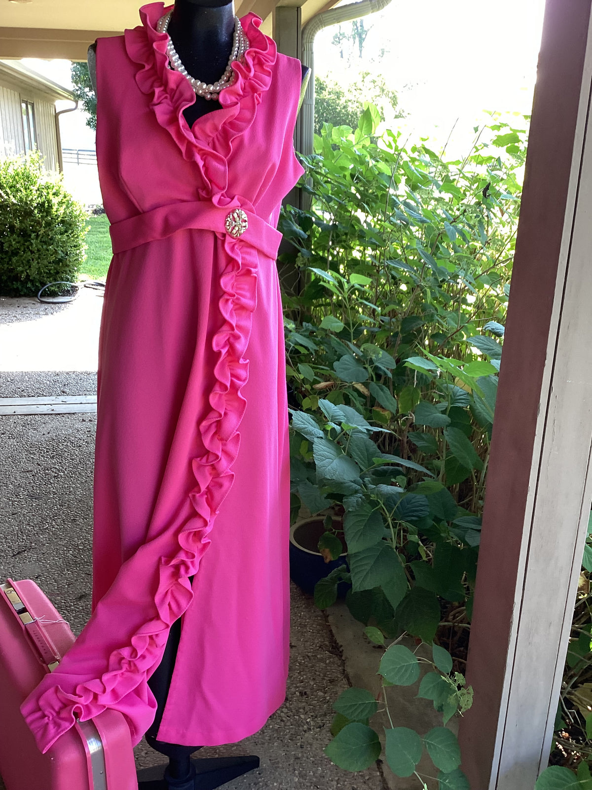 Vintage Maxi Dress| Pink