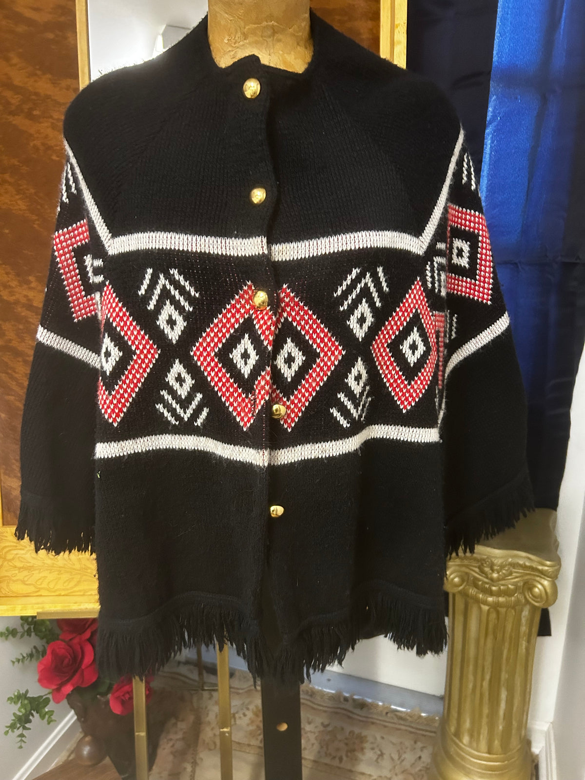 Ladies Vintage Poncho