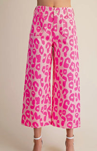 Jeans| Pink Leopard
