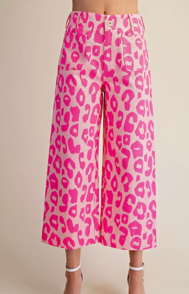 Jeans| Pink Leopard
