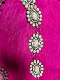 Concho Belt | Stone| Adjustable