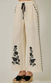 Pants|Embroidered