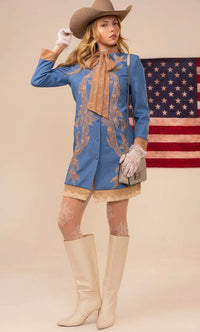 Dress |Western | blue