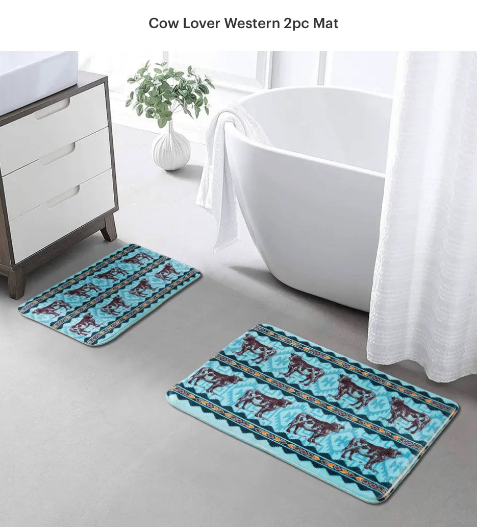 Bathmat Set| Cow