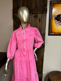 Ladies Dress | Denim |Pink