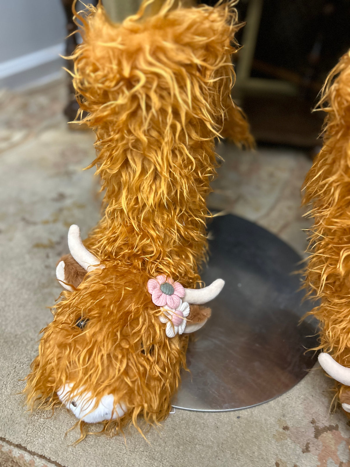 Slipper Socks|Highland Cow