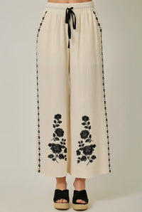 Pants|Embroidered