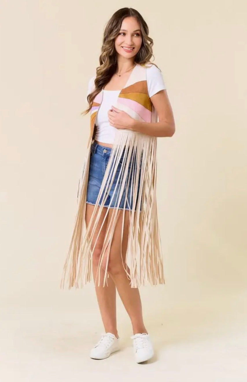Vest| Fringe |Sunburst