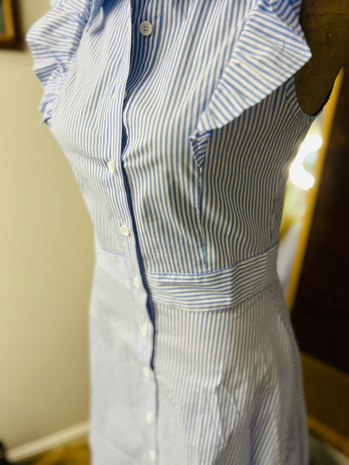 Ladies Dress| Ruffles | Stripe