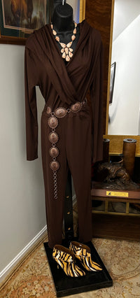 Ladies Jumpsuit| Chocolate Brown| Mexico