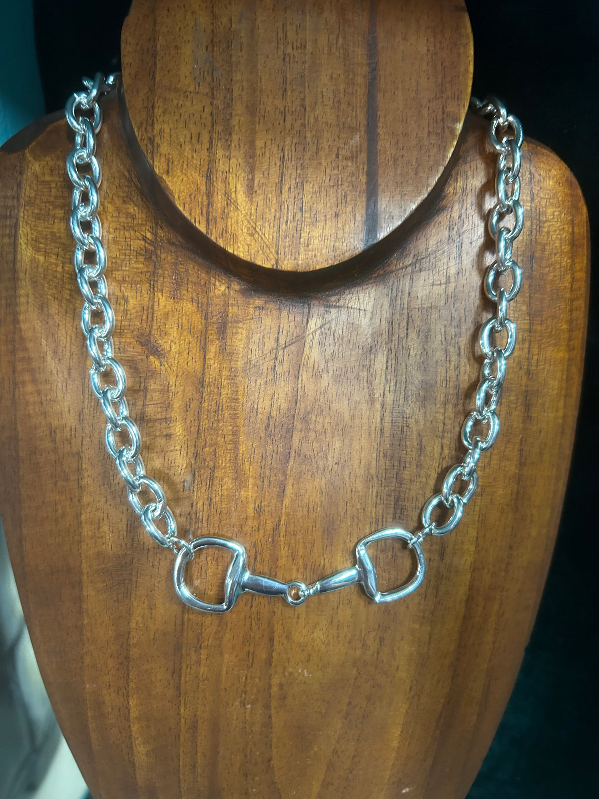 Necklace| Snaffle Bit |Silver