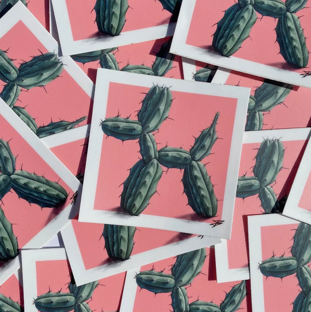 Cactus Balloon Dog | Sticker