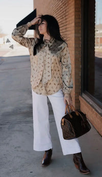 Blouse | Buckin | Gold
