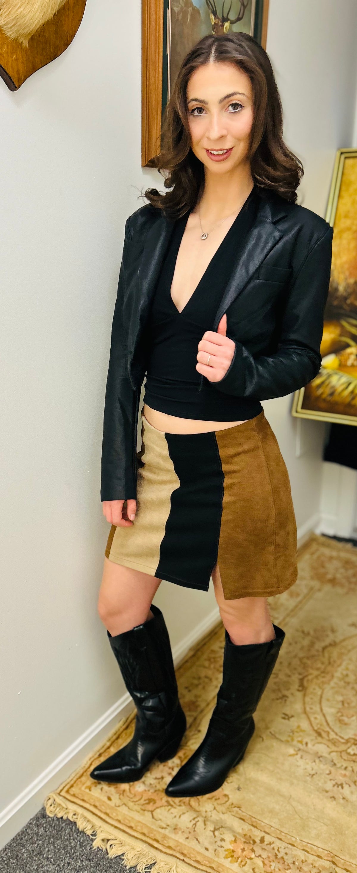 Skirt|mini|Stripe|modern