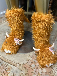 Slipper Socks|Highland Cow