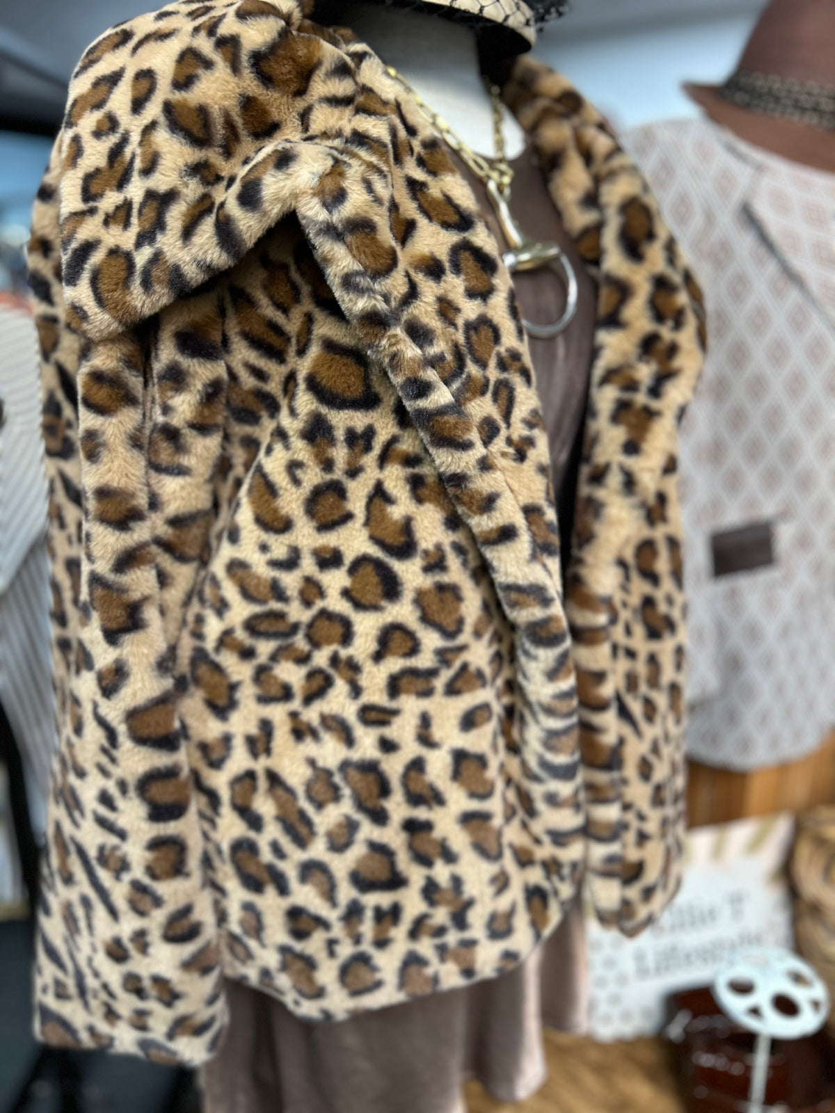 Ladies Coat| Faux Fur|Wild Print