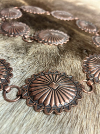 Ladies Belt| Concho | Copper Color