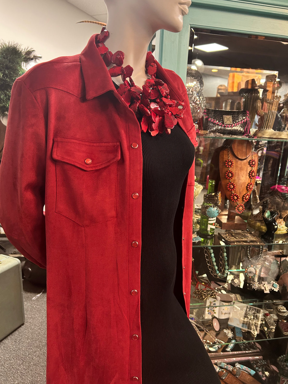 Pearl Snap | Long Sleeve | Maxi Dress