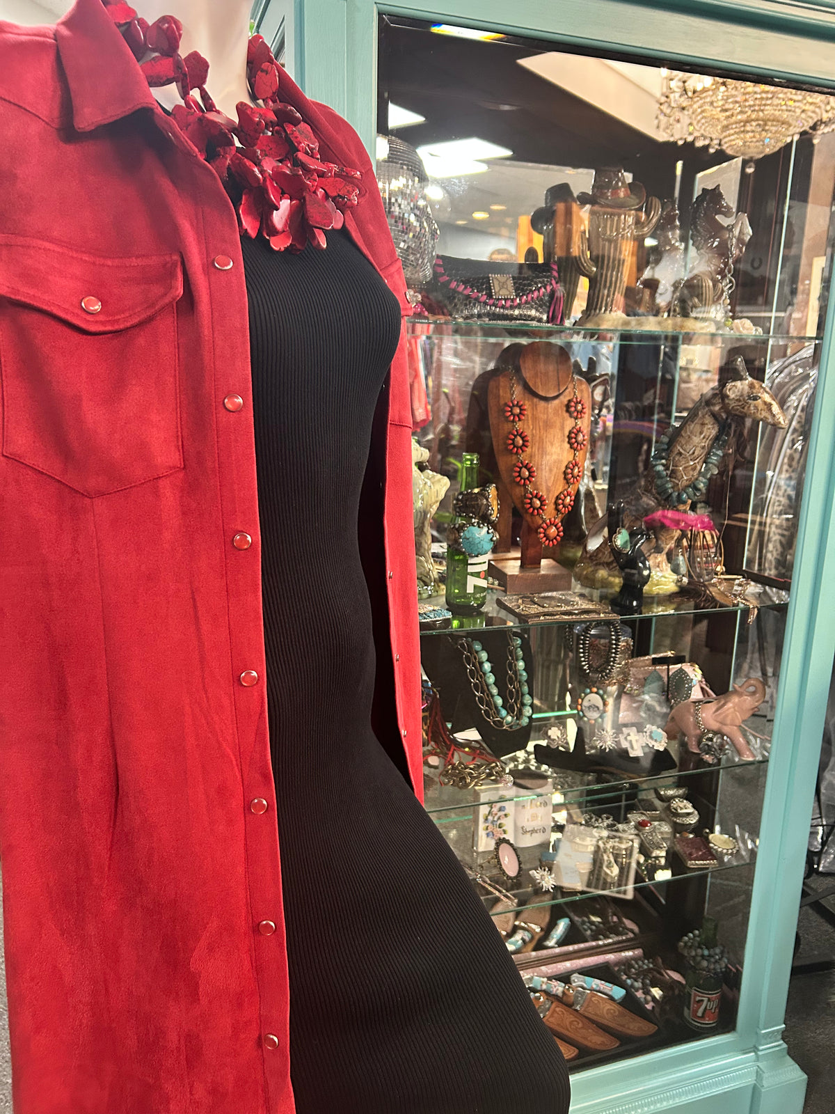 Pearl Snap | Long Sleeve | Maxi Dress