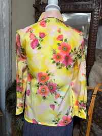 Ladies | Vintage | Floral | Button Up | Blouse