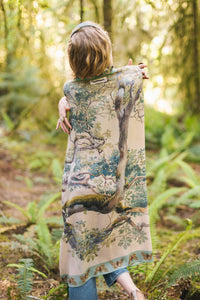 kimono |Market of Stars|Earth & Sky Bohemian Goddess Starduster Kimono w/Trees
