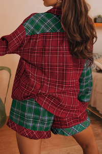 Ladies | Plaid | Patch | Holiday | Pajama Set
