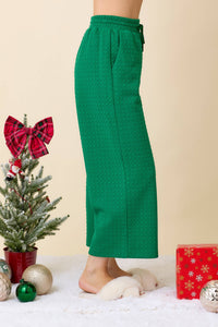 Culotte Knit Pants| Green
